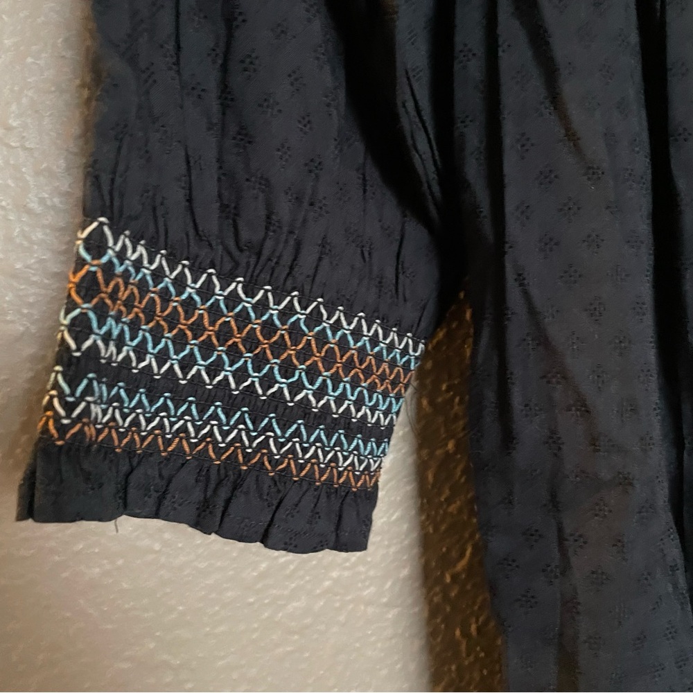 NWT! Universal Thread - Women’s Black Boho Western Dress Long Sleeve - Picture 10 of 14